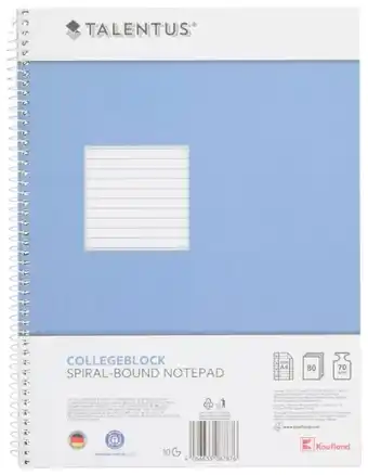 Kaufland Talentus Collegeblock DIN A4 Angebot