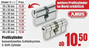 B1 Discount Baumarkt ABUS Profilzylinder Angebot