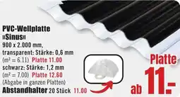 B1 Discount Baumarkt PVC-Wellplatte Sinus Angebot
