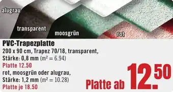 B1 Discount Baumarkt PVC-Trapezplatte Angebot