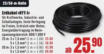 B1 Discount Baumarkt Erdkabel NYY-J Angebot