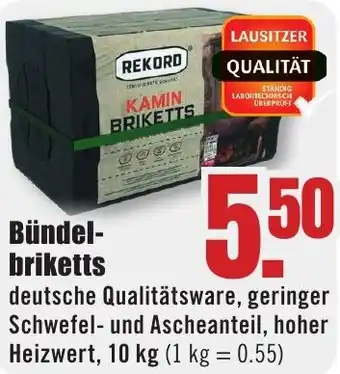 B1 Discount Baumarkt REKORD Bündelbriketts Angebot