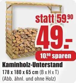 B1 Discount Baumarkt Kaminholz-Unterstand Angebot