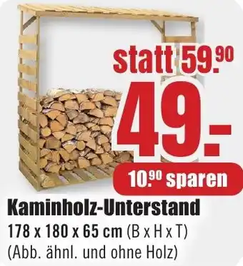 B1 Discount Baumarkt Kaminholz-Unterstand Angebot