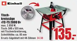B1 Discount Baumarkt Einhell Tischkreissäge TC-TS 2000 U Angebot