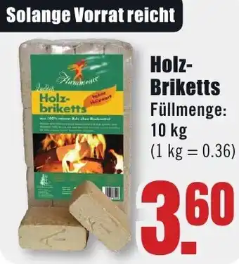 B1 Discount Baumarkt Holz Briketts Angebot