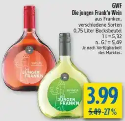 diska GWF Die jungen Frank'n Wein Angebot
