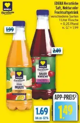 diska EDEKA Herzstücke Saft, Nektar oder Fruchtsaftgetränk Angebot