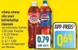 diska schwip schwap oder pepsi koffeinhaltige Limonade Angebot