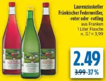 diska Laurenziuskeller Fränkischer Federweißer, -roter oder -rotling Angebot