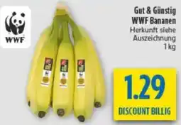 diska Gut & Günstig WWF Bananen Angebot