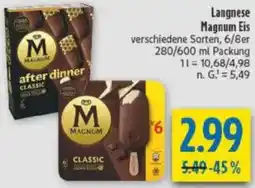 diska Langnese Magnum Eis Angebot