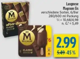diska Langnese Magnum Eis Angebot