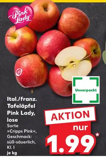 Kaufland Pink lady ital./franz. tafeläpfel pink lady Angebot