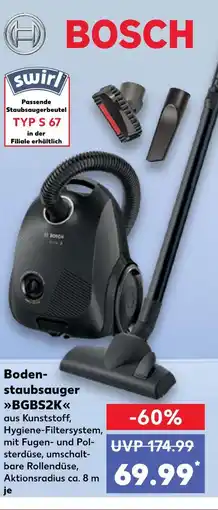 Kaufland Bosch bodenstaubsauger bgbs2k Angebot