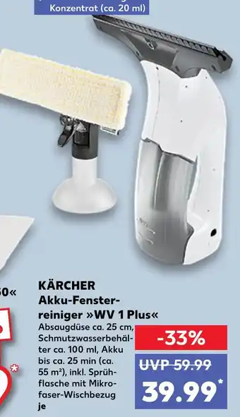 Kaufland Kärcher akku-fensterreiniger wv 1 plus Angebot