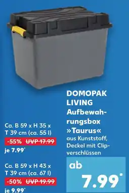Kaufland Domopak living aufbewahrungsbox taurus Angebot