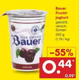 Netto Marken-Discount Bauer fruchtjoghurt Angebot
