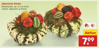 Netto Marken-Discount Dekorierter kürbis Angebot
