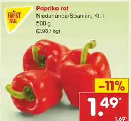 Netto Marken-Discount Markttag paprika rot Angebot
