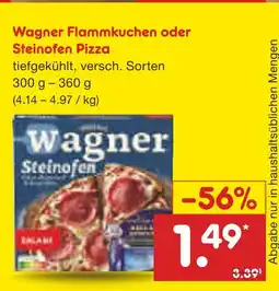 Netto Marken-Discount Wagner flammkuchen oder steinofen pizza Angebot