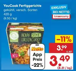 Netto Marken-Discount Youcook fertiggerichte Angebot