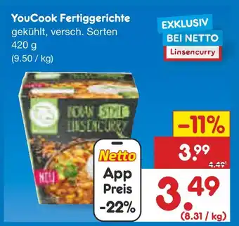 Netto Marken-Discount Youcook fertiggerichte Angebot
