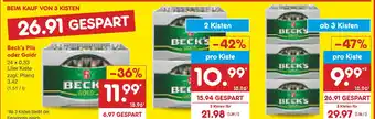Netto Marken-Discount Beck's pils oder goldr Angebot
