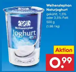 Netto Marken-Discount Weihenstephan naturjoghurt Angebot