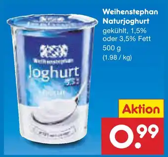 Netto Marken-Discount Weihenstephan naturjoghurt Angebot