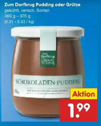 Netto Marken-Discount Zum dorfkrug pudding oder grütze Angebot
