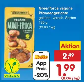 Netto Marken-Discount Greenforce vegane pfannengerichte Angebot