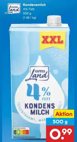 Netto Marken-Discount Gutes land kondensmilch Angebot