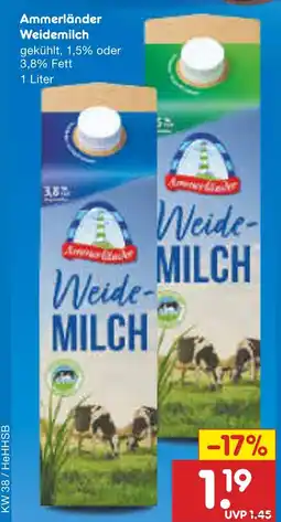 Netto Marken-Discount Ammerländer weidemilch Angebot