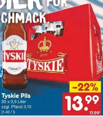 Netto Marken-Discount Tyskie pils Angebot