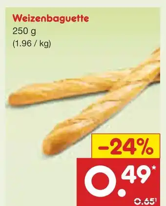 Netto Marken-Discount Weizenbaguette Angebot