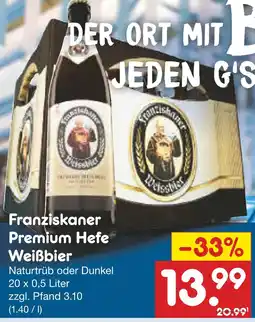 Netto Marken-Discount Franziskaner franziskaner premium hefe weißbier Angebot