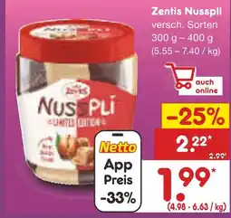 Netto Marken-Discount Zentis nusspli Angebot