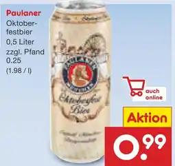Netto Marken-Discount Paulaner oktoberfestbier Angebot