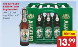 Netto Marken-Discount Allgäuer büble edelbräu oder bayrisch hell Angebot
