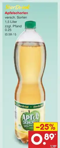 Netto Marken-Discount Stardrink apfelschorlen Angebot