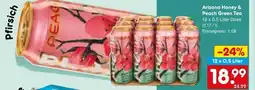 Netto Marken-Discount Arizona honey & peach green tea Angebot