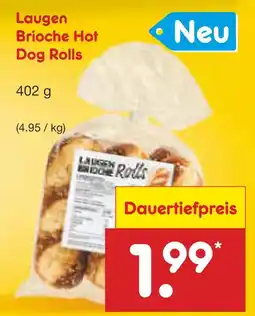 Netto Marken-Discount Laugen brioche hot dog rolls Angebot