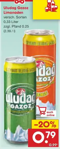 Netto Marken-Discount Uludag gazoz limonaden Angebot