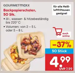 Netto Marken-Discount Gourmetmaxx backpapierschalen, 50 stk Angebot