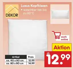 Netto Marken-Discount Dekor luxus kopfkissen Angebot