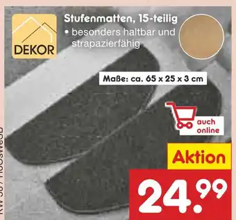 Netto Marken-Discount Stufenmatten, 15-teilig Angebot