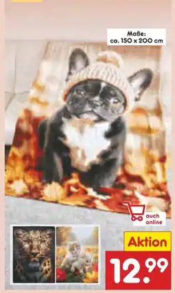 Netto Marken-Discount Decke mit tiermotiv Angebot