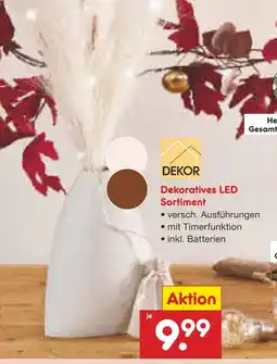 Netto Marken-Discount Dekor dekoratives led sortiment Angebot