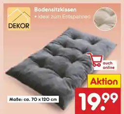 Netto Marken-Discount Dekor bodensitzkissen Angebot